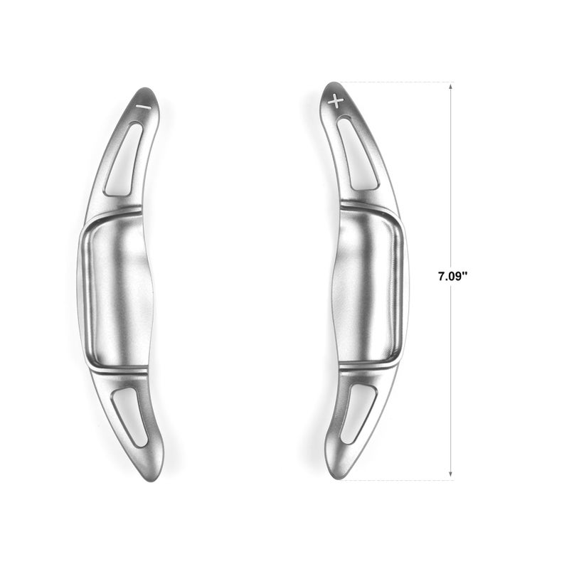 CKE Compatible with Toyota Camry 2026 2025 2024 2023 2022 2021 2020 2019 2018 for Corolla RAV4 Crown Avalon Accessories Sporty Car Paddle Shifter Extension Shift Paddle Cover Trims -Silver - Image 5